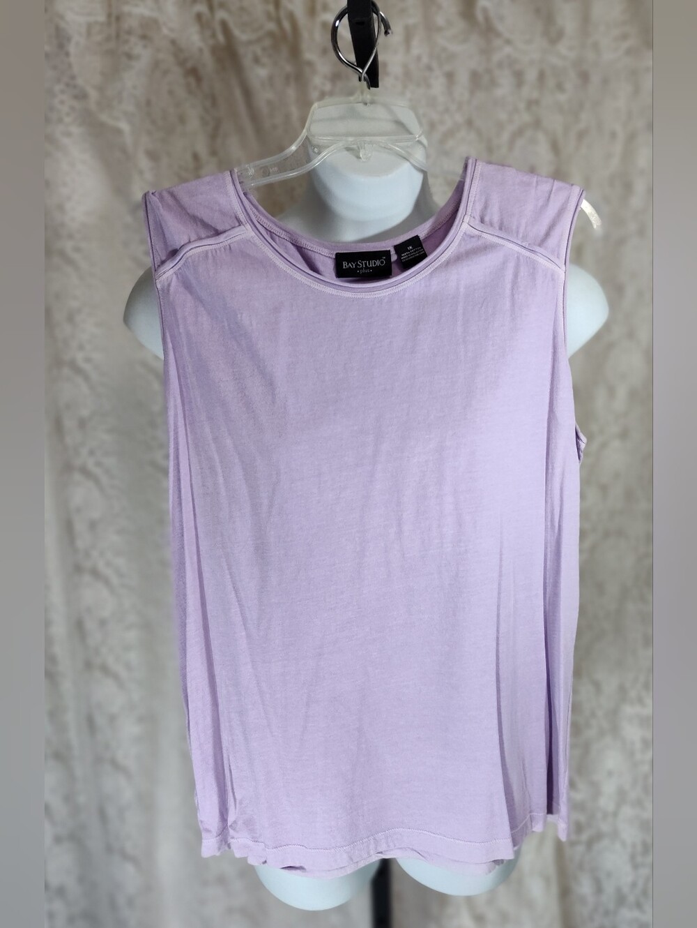 Bay Studio Lilac Sleeveless Tank Top Plus